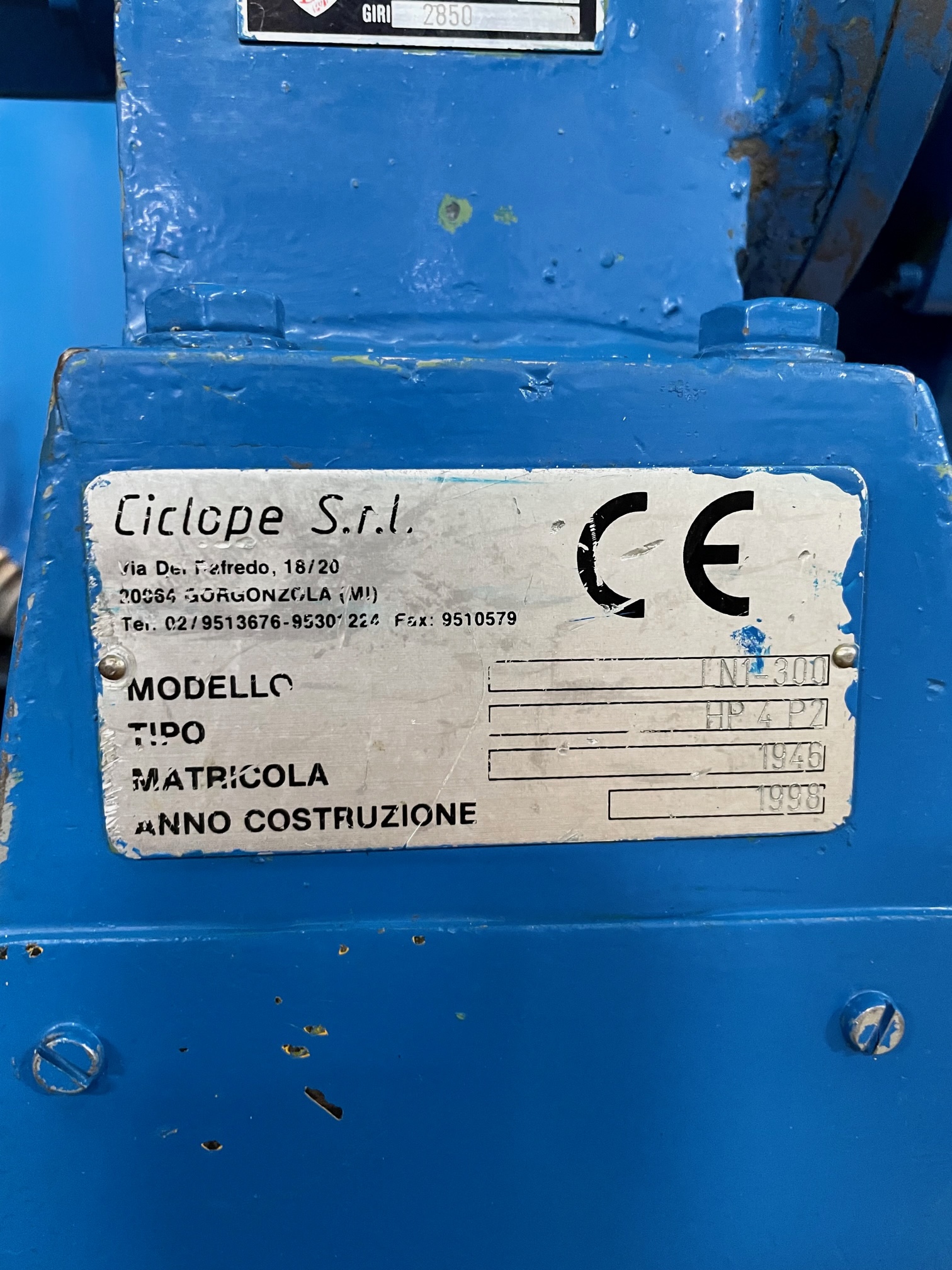 Smerigliatrice per metalli usata CICLOPE LN1 300 in vendita - foto 4